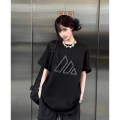 高品质纯棉200克精梳紧密100%棉宽松短袖t恤女