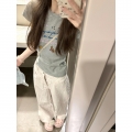 【1*1纯棉 常规款】印花正肩常规短袖 高弹力新款夏季修身显