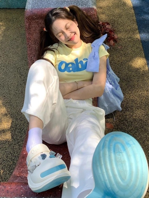 1*1纯棉 高弹力新款夏季短袖短款搭配高腰裤修身显瘦洋气上衣